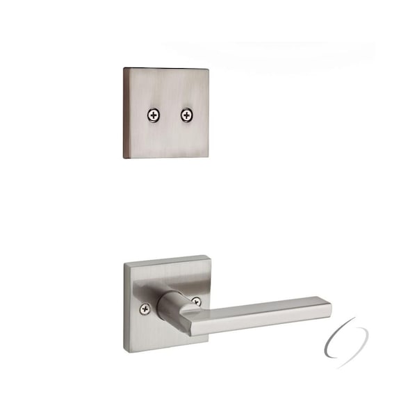 Dummy Interior Halifax Lever Trim with Square Rose New Chassis Satin Nickel Finish